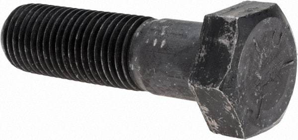 Value Collection - 1-1/4 - 7 UNC, 4-1/2" Length Under Head Hex Head Cap Screw - Partially Threaded, Grade 5 Steel, Uncoated, 1-7/8" Hex - Eagle Tool & Supply