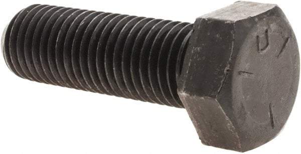 Value Collection - 7/8-9 UNC, 2-3/4" Length Under Head Hex Head Cap Screw - Fully Threaded, Grade 5 Steel, Uncoated, 1-5/16" Hex - Eagle Tool & Supply