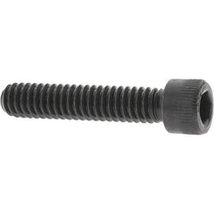 Value Collection - 1/4-20 UNC Hex Socket Drive, Socket Cap Screw - Alloy Steel, Black Oxide Finish, Fully Threaded, 1-1/4" Length Under Head - Eagle Tool & Supply