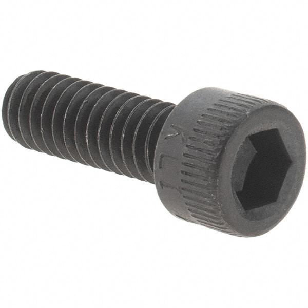 Value Collection - #8-32 UNC Hex Socket Drive, Socket Cap Screw - Alloy Steel, Black Oxide Finish, Fully Threaded, 1/2" Length Under Head - Eagle Tool & Supply