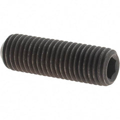 Value Collection - 5/16-24 UNF, 1" OAL, Cup Point Set Screw - Grade 8 Alloy Steel, 5/32" Key - Eagle Tool & Supply