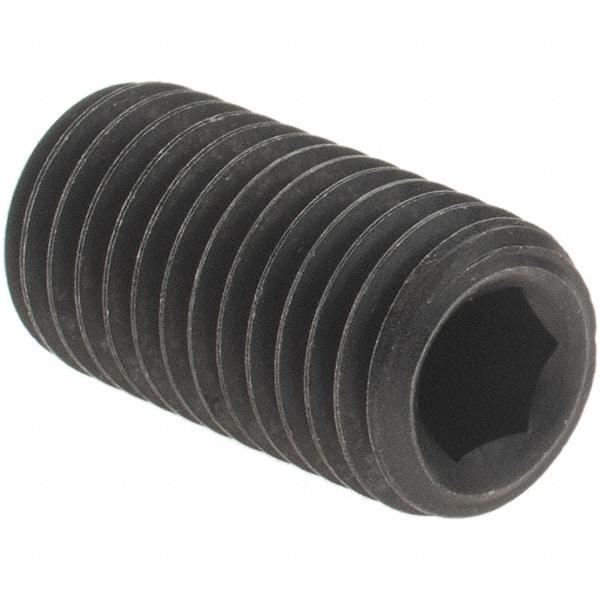 Value Collection - 5/16-24 UNF, 5/8" OAL, Cup Point Set Screw - Grade 8 Alloy Steel, 5/32" Key - Eagle Tool & Supply