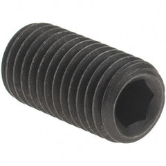 Value Collection - 5/16-24 UNF, 5/8" OAL, Cup Point Set Screw - Grade 8 Alloy Steel, 5/32" Key - Eagle Tool & Supply