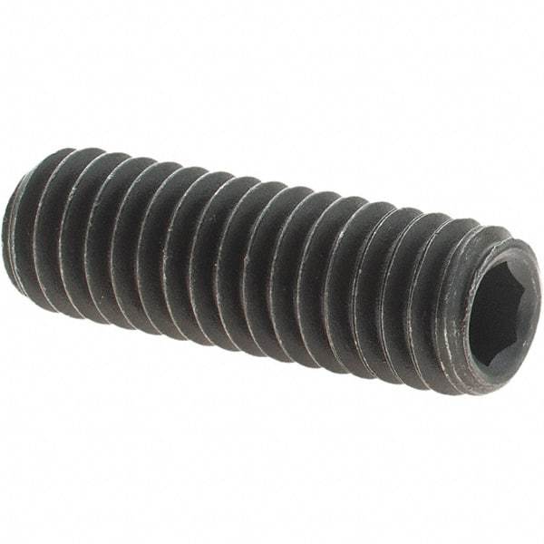 Value Collection - 5/16-18 UNC, 1" OAL, Cup Point Set Screw - Grade 8 Alloy Steel, 5/32" Key - Eagle Tool & Supply
