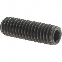 Value Collection - 5/16-18 UNC, 1" OAL, Cup Point Set Screw - Grade 8 Alloy Steel, 5/32" Key - Eagle Tool & Supply