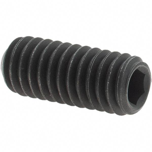 Value Collection - 5/16-18 UNC, 3/4" OAL, Cup Point Set Screw - Grade 8 Alloy Steel, 5/32" Key - Eagle Tool & Supply