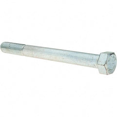 Value Collection - 3/4-10 UNC, 8" Length Under Head Hex Head Cap Screw - Partially Threaded, Grade 8 Alloy Steel, Zinc-Plated Finish, 1-1/8" Hex - Eagle Tool & Supply