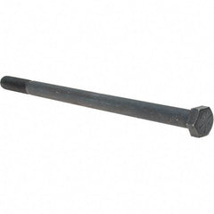 Value Collection - 1/2-13 UNC, 8-1/2" Length Under Head Hex Head Cap Screw - Partially Threaded, Grade 8 Alloy Steel, Uncoated, 3/4" Hex - Eagle Tool & Supply