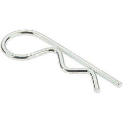 Value Collection - 3/16 to 1/4" Shaft Diam, 15/16" Long, 0.042" Wire Diam, Hair Pin Cotter - Grade 2 Spring Steel, Plain Steel Finish - Eagle Tool & Supply