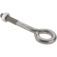 Value Collection - 5/16-18, Stainless Steel Wire Turned Open Eye Bolt - 1-1/4" Thread Length, 5/8" ID, 2-1/2" Shank Length - Eagle Tool & Supply