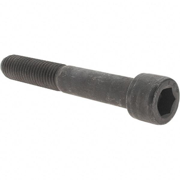 Value Collection - 5/8-11 UNC Hex Socket Drive, Socket Cap Screw - Alloy Steel, Black Oxide Finish, Partially Threaded, 4-1/4" Length Under Head - Eagle Tool & Supply