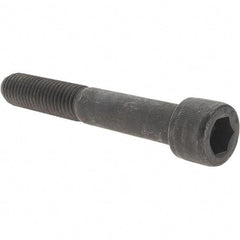 Value Collection - 5/8-11 UNC Hex Socket Drive, Socket Cap Screw - Alloy Steel, Black Oxide Finish, Partially Threaded, 4-1/4" Length Under Head - Eagle Tool & Supply
