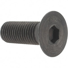 Value Collection - 7/8-9 UNC Hex Socket Drive, 82° Flat Screw - Alloy Steel, Black Oxide Finish, Fully Threaded, 2-1/2" OAL - Eagle Tool & Supply