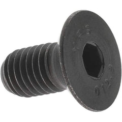 Value Collection - M10x1.50 Metric Coarse Hex Socket Drive, 90° Flat Screw - Grade 12.9 Alloy Steel, Black Oxide Finish, Fully Threaded, 20mm OAL - Eagle Tool & Supply