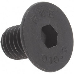 Value Collection - M10x1.50 Metric Coarse Hex Socket Drive, 90° Flat Screw - Grade 12.9 Alloy Steel, Black Oxide Finish, Fully Threaded, 16mm OAL - Eagle Tool & Supply