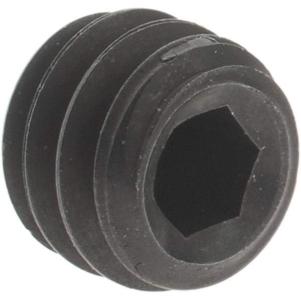 Value Collection - #12-24 UNC, 3/16" OAL, Cup Point Set Screw - Grade 8 Alloy Steel - Eagle Tool & Supply