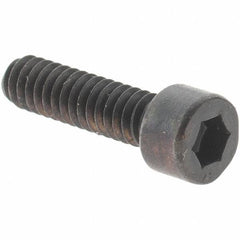 Value Collection - #3-48 UNC Hex Socket Drive, Socket Cap Screw - Alloy Steel, Black Oxide Finish, Fully Threaded, 3/8" Length Under Head - Eagle Tool & Supply