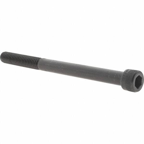 Value Collection - 5/16-18 UNC Hex Socket Drive, Socket Cap Screw - Alloy Steel, Black Oxide Finish, Partially Threaded, 4" Length Under Head - Eagle Tool & Supply