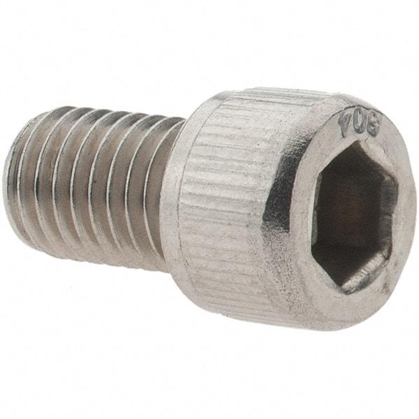 Value Collection - 1/4-28 UNF Hex Socket Drive, Socket Cap Screw - Grade 18-8 Stainless Steel, 3/8" Length Under Head - Eagle Tool & Supply