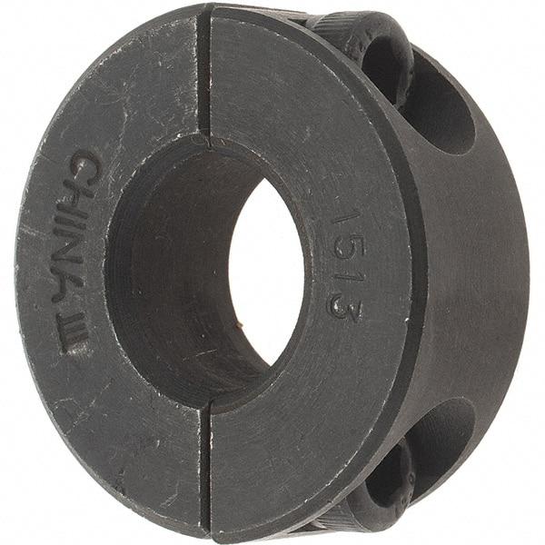 Value Collection - 15mm Bore, Steel, Two Piece Shaft Collar - 1-3/8" Outside Diam - Eagle Tool & Supply