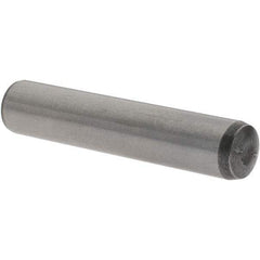 Value Collection - 10mm Diam x 50mm Pin Length Alloy Steel Pull Out Dowel Pin - C 57-63 Hardness, 1 Rounded & 1 Threaded End - Eagle Tool & Supply