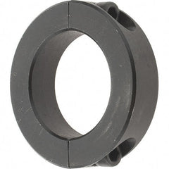 Value Collection - 1-7/16" Bore, Steel, Two Piece Shaft Collar - 2-1/4" Outside Diam, 9/16" Wide - Eagle Tool & Supply