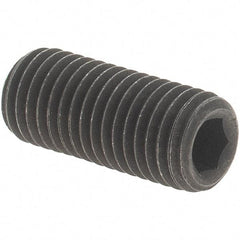 Value Collection - 5/16-24 UNF, 3/4" OAL, Cup Point Set Screw - Grade 8 Alloy Steel, 5/32" Key - Eagle Tool & Supply