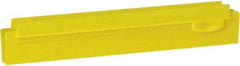 Vikan - 10" Rubber Blade Squeegee Refill - Double Edge, Yellow, Plastic Holder - Eagle Tool & Supply