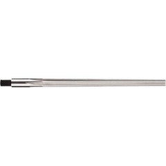 DORMER - 9/64" Diam, 3.63mm Diam Straight Shank, 48mm Flute, Taper Pin Reamer - Eagle Tool & Supply