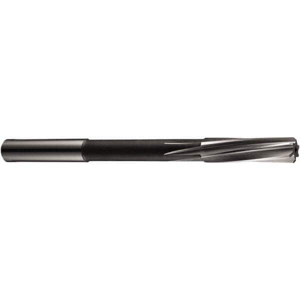 Chucking Reamer: 0.2482″ Dia, 3.9794″ OAL, 1.1032″ Flute Length, Straight Shank, Cobalt Steel 6 Flute, RH