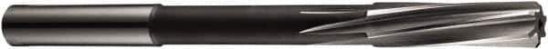 DORMER - 4.7mm Cobalt 6 Flute Chucking Reamer - Spiral Flute, 5mm Straight Shank, 21mm Flute Length, 80mm OAL - Eagle Tool & Supply