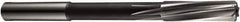 DORMER - 6.1mm Cobalt 6 Flute Chucking Reamer - Spiral Flute, 6mm Straight Shank, 28mm Flute Length, 101mm OAL - Eagle Tool & Supply