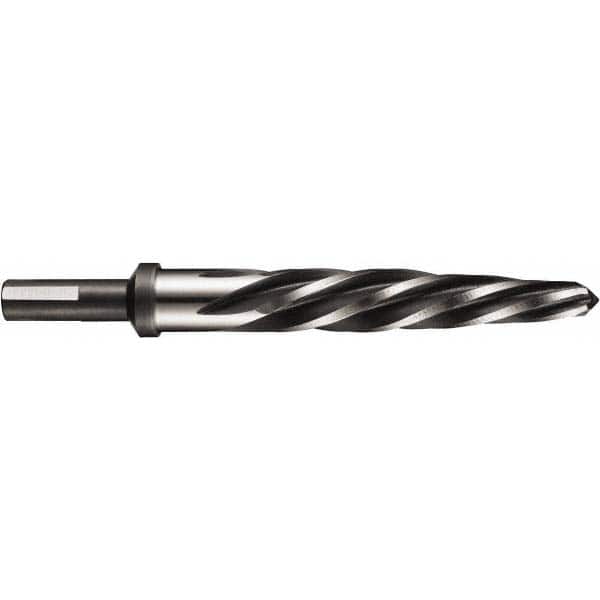 DORMER - 5/8" Reamer Diam, 1/2" Diam Straight Shank, 4-1/4" Flute, Car Reamer - Eagle Tool & Supply
