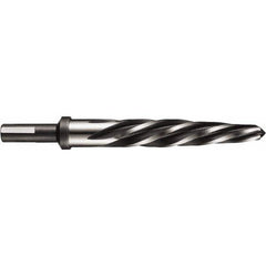 DORMER - 13/16" Reamer Diam, 1/2" Diam Straight Shank, 4-9/16" Flute, Car Reamer - Eagle Tool & Supply