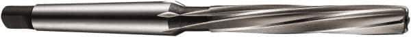 DORMER - 34mm High Speed Steel 10 Flute Chucking Reamer - Spiral Flute, 4MT Morse Taper Shank, 142mm Flute Length, 302mm OAL - Eagle Tool & Supply