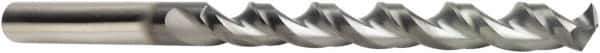 DORMER - 0.2598", 130° Point, Spiral Flute, Cobalt Taper Length Drill Bit - AlCrN Finish, 97mm Flute Length, 148mm OAL, Series A941 - Eagle Tool & Supply