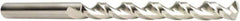 DORMER - 0.3385", 130° Point, Spiral Flute, Cobalt Taper Length Drill Bit - Bright Finish, 115mm Flute Length, 175mm OAL, Series A940 - Eagle Tool & Supply