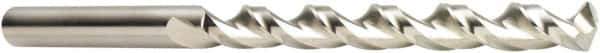 DORMER - 25/64", 130° Point, Spiral Flute, Cobalt Taper Length Drill Bit - Bright Finish, 111mm Flute Length, 178mm OAL, Series A940 - Eagle Tool & Supply