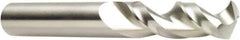 DORMER - 0.1062" 130° Spiral Flute Cobalt Screw Machine Drill Bit - Bright Finish, Right Hand Cut, 16mm Flute Length, 46mm OAL, Special Type Point, Straight Shank - Eagle Tool & Supply