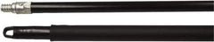 Weiler - 60 x 15/16" Metal Squeegee Handle - Threaded Connection, Black - Eagle Tool & Supply