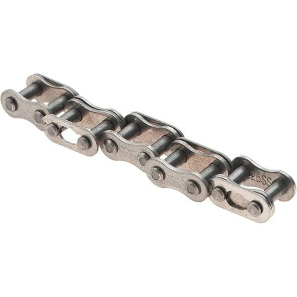 Value Collection - ANSI 25, Roller Chain Connecting Link - For Use with Stainless Steel Single Strand Chain - Eagle Tool & Supply