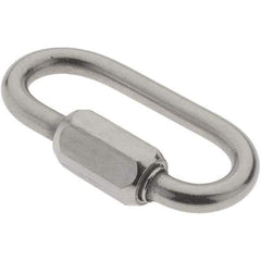 Value Collection - Stainless Steel Quick Link - 1/8" Diameter, 200 Lb Load Limit - Eagle Tool & Supply