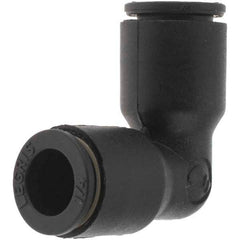 Parker - 1/4" Outside Diam, 1/4 Thread, Push-to-Connect Union Elbow - Eagle Tool & Supply