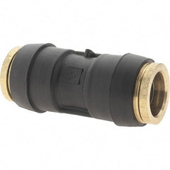 Parker - 5/8" Outside Diam, Brass Push-to-Connect Tube Union - 250 Max psi, Tube to Tube Connection - Eagle Tool & Supply