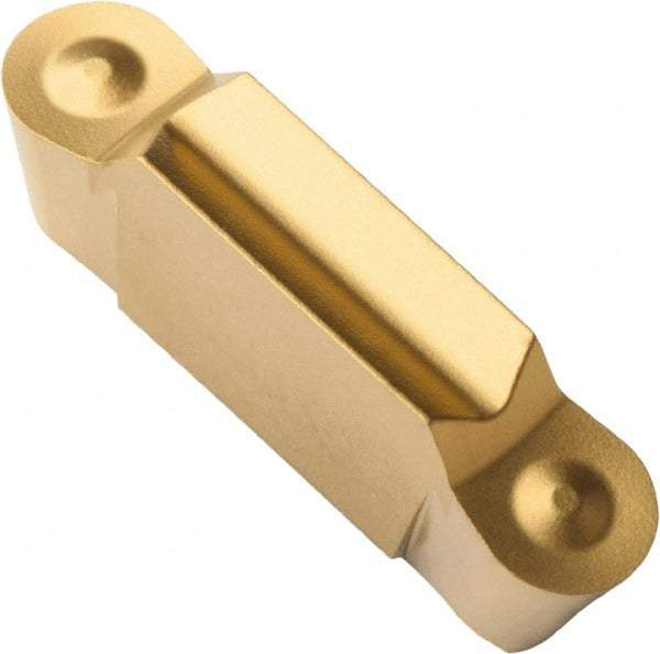Seco - LCGF, 0.1181" Cutting Width, RP, CP200 Grade, Double End Multi-Directional Turning Insert - TiAlN, TiN Coated, Full Radius - Eagle Tool & Supply