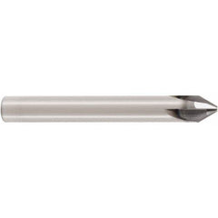 Chamfer Mill: 10 mm Dia, 4 Flutes, Solid Carbide 72 mm OAL, 10 mm Shank Dia, SIRA Coated