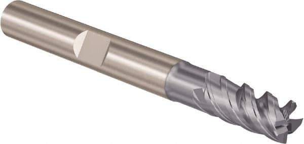 Seco - 20mm, 4 Flute, Single End, Solid Carbide, 2mm Corner Radius End Mill - 110mm OAL, 48° Helix, Right Hand Flute, 42mm LOC, Right Hand Cut, 54mm Extended Reach - Eagle Tool & Supply