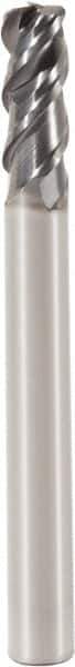 Seco - 6mm, 3 Flute, Single End, Solid Carbide, 0.5mm Corner Radius End Mill - 57mm OAL, 48° Helix, Right Hand Flute, 14mm LOC, Right Hand Cut - Eagle Tool & Supply