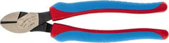 Channellock - 8" OAL, 5/32" Capacity, Diagonal Cutter - 7/8" Jaw Length x 8-19/64" Jaw Width, Straight Head, Comfort Grips Handle - Eagle Tool & Supply