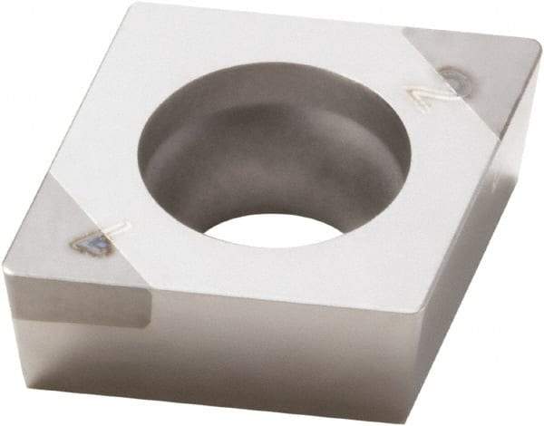 Seco - CCGW431 S Grade CBN010 PCBN Turning Insert - 80° Diamond, 1/2" Inscr Circle, 3/16" Thick, 1/64" Corner Radius - Eagle Tool & Supply